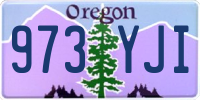 OR license plate 973YJI