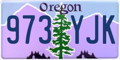 OR license plate 973YJK