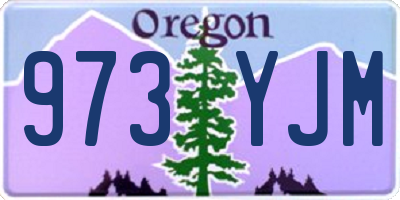 OR license plate 973YJM