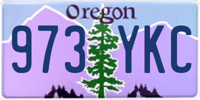 OR license plate 973YKC