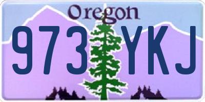 OR license plate 973YKJ