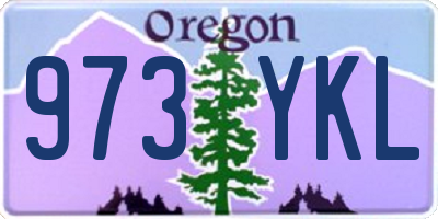 OR license plate 973YKL