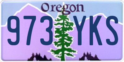 OR license plate 973YKS