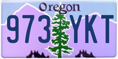 OR license plate 973YKT