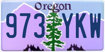 OR license plate 973YKW