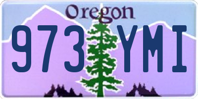 OR license plate 973YMI