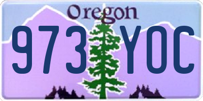 OR license plate 973YOC