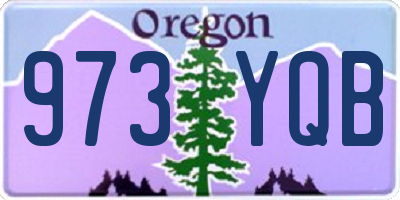 OR license plate 973YQB