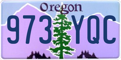 OR license plate 973YQC