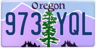 OR license plate 973YQL