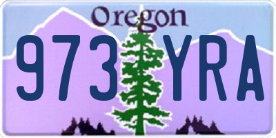 OR license plate 973YRA
