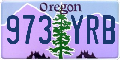 OR license plate 973YRB
