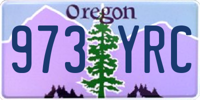 OR license plate 973YRC