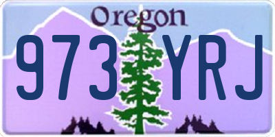 OR license plate 973YRJ