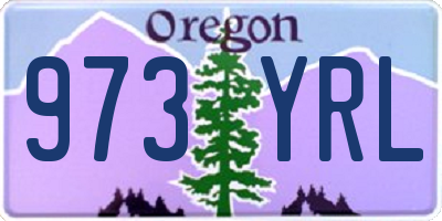 OR license plate 973YRL