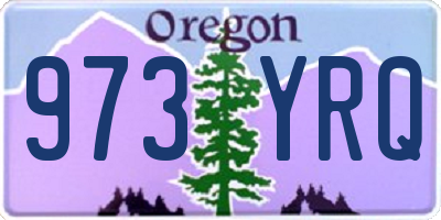 OR license plate 973YRQ