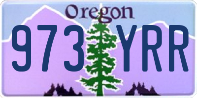 OR license plate 973YRR