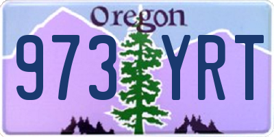 OR license plate 973YRT