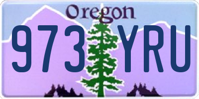 OR license plate 973YRU