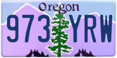 OR license plate 973YRW