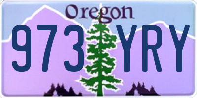 OR license plate 973YRY