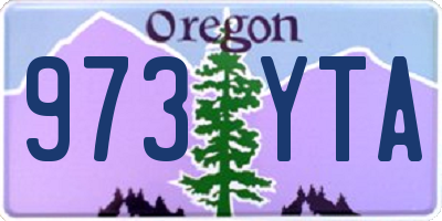 OR license plate 973YTA