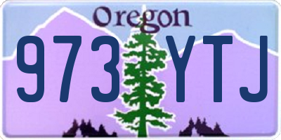 OR license plate 973YTJ