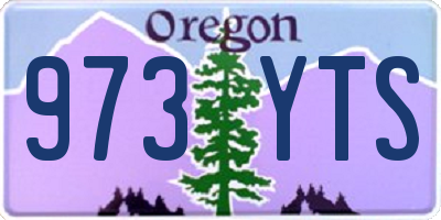 OR license plate 973YTS