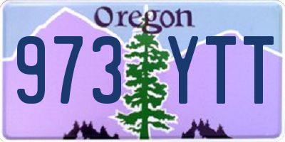 OR license plate 973YTT