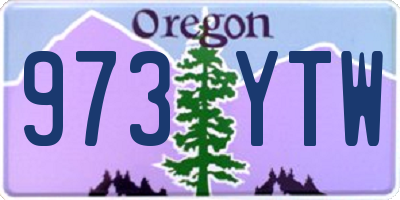 OR license plate 973YTW