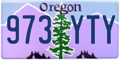 OR license plate 973YTY