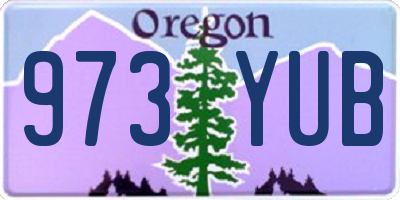 OR license plate 973YUB