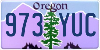 OR license plate 973YUC