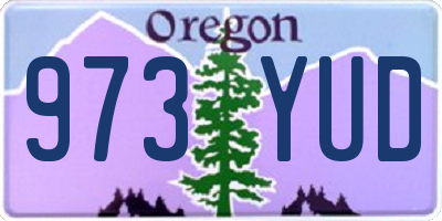 OR license plate 973YUD