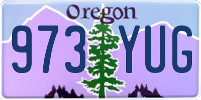 OR license plate 973YUG