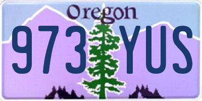 OR license plate 973YUS