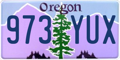 OR license plate 973YUX