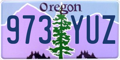 OR license plate 973YUZ