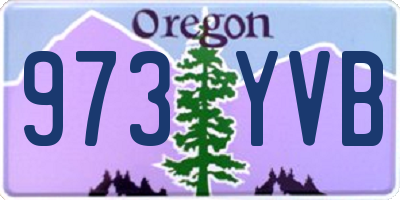 OR license plate 973YVB