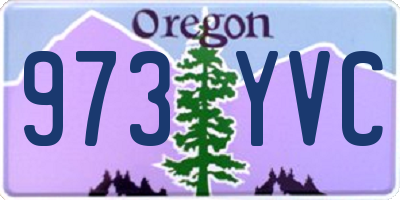 OR license plate 973YVC