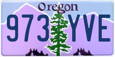 OR license plate 973YVE
