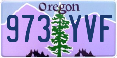 OR license plate 973YVF
