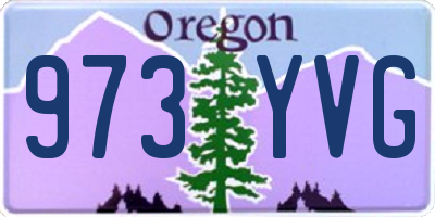 OR license plate 973YVG