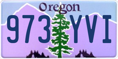 OR license plate 973YVI