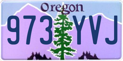 OR license plate 973YVJ