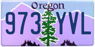 OR license plate 973YVL