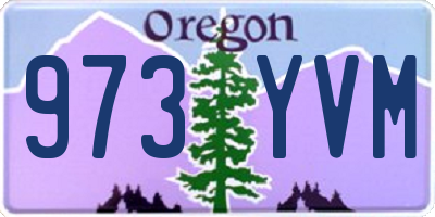 OR license plate 973YVM