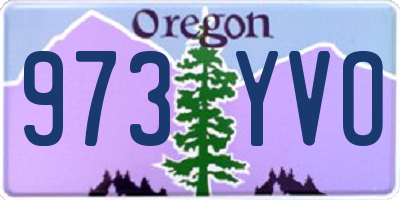 OR license plate 973YVO