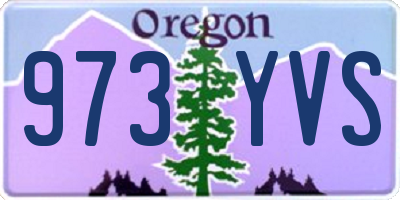 OR license plate 973YVS