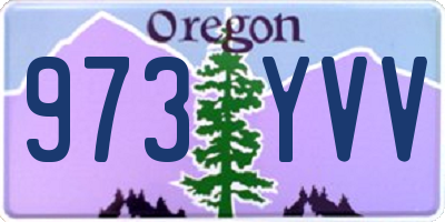 OR license plate 973YVV